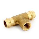 Тройник IBP пресс бронзовый 18x1/2" ВР P4130G01804018