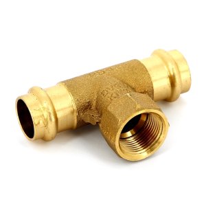 Тройник IBP пресс бронзовый 22x3/4" ВР