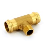 Тройник IBP пресс бронзовый 28x3/4" НР P4132G02806028