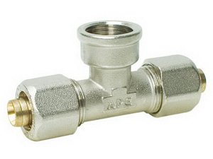 Тройник обжимной A.P.E 732 L 1/2"х20 ВР