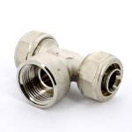 Тройник обжимной Uni-Fitt 26x3/4"x26 ВР никелированный 667N8380