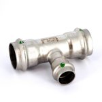 Тройник переходной 28х18х28 VIEGA Sanpress Inox SC-Contur 435967