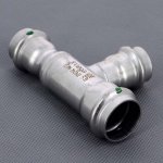 Тройник переходной 28х22х28 VIEGA Sanpress Inox SC-Contur 435974
