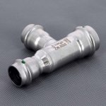 Тройник переходной 28х22х28 VIEGA Sanpress Inox SC-Contur 435974