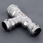 Тройник переходной 28х22х28 VIEGA Sanpress Inox SC-Contur 435974