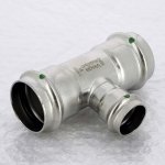 Тройник переходной 42х28х42 VIEGA Sanpress Inox SC-Contur 436049