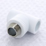 Тройник полипропиленовый Pro Aqua комбинированный 25х3/4" НР PA25014P