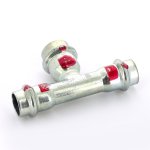 Тройник пресс Viega Prestabo 15х18х15 оцинкованная сталь SC Contur 642549