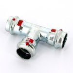 Тройник пресс Viega Prestabo 22 оцинкованная сталь SC Contur 558635