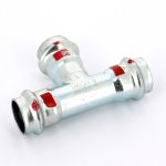 Тройник пресс Viega Prestabo 22 оцинкованная сталь SC Contur 558635