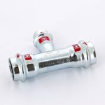 Тройник пресс Viega Prestabo 22х15х22 оцинкованная сталь SC Contur 558697