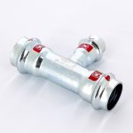 Тройник пресс Viega Prestabo 22х15х22 оцинкованная сталь SC Contur 558697