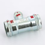 Тройник пресс Viega Prestabo 35х18х35 оцинкованная сталь SC Contur 558758