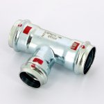 Тройник пресс Viega Prestabo 35х28х35 оцинкованная сталь SC Contur 558772