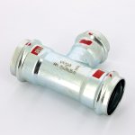 Тройник пресс Viega Prestabo 35х28х35 оцинкованная сталь SC Contur 558772