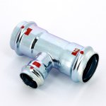 Тройник пресс Viega Prestabo 42х28х42 оцинкованная сталь SC Contur 558796