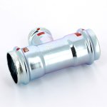 Тройник пресс Viega Prestabo 42х28х42 оцинкованная сталь SC Contur 558796