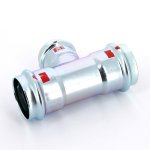 Тройник пресс Viega Prestabo 42х35х42 оцинкованная сталь SC Contur 558802