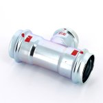Тройник пресс Viega Prestabo 42х35х42 оцинкованная сталь SC Contur 558802