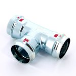 Тройник пресс Viega Prestabo 54 оцинкованная сталь SC Contur 558673