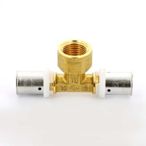 Тройник пресс Uni-Fitt 16x1/2"x16 ВР 707G6260