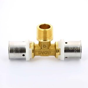 Тройник пресс Uni-Fitt 20x1/2"x20 НР 708G7270