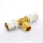 Тройник пресс Uni-Fitt 20x1/2"x20 НР 708G7270