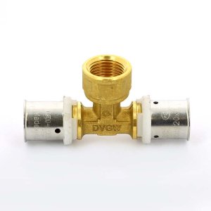 Тройник пресс Uni-Fitt 20x1/2"x20 ВР 707G7270