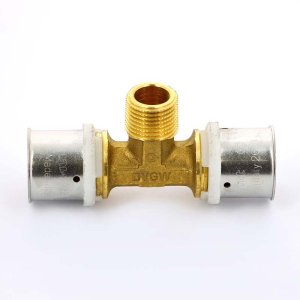 Тройник пресс Uni-Fitt 26x1/2"x26 НР 708G8280