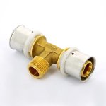 Тройник пресс Uni-Fitt 26x1/2"x26 НР 708G8280