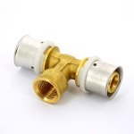 Тройник пресс Uni-Fitt 26x1/2"x26 ВР 707G8280