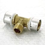 Тройник пресс Uni-Fitt 32x3/4"x32 НР 708G9390