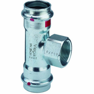 Тройник пресс Viega Prestabo 28х1" ВР оцинкованная сталь SC Contur 688134