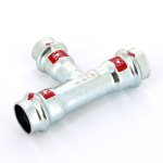 Тройник пресс Viega Prestabo 18х15х18 оцинкованная сталь SC Contur 558680