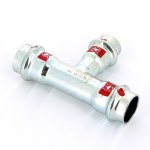 Тройник пресс Viega Prestabo 18х15х18 оцинкованная сталь SC Contur 558680