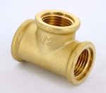 Тройник резьбовой латунный Uni-Fitt 1/2" ВР 615G2220