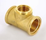 Тройник резьбовой латунный Uni-Fitt 1"x3/4"x1" ВР 615G4340