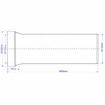 Труба фановая прямая McAlpine 400 мм выход гладкий MRWCECON1400