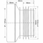 Труба фановая прямая McAlpine  95 мм MRWC1B