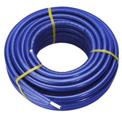 Труба металлопластиковая UNIDELTA DeltAll-Iso в теплоизоляции 16 мм (50 м) синий