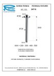 Трубка для крепления лейки с отражателем, монтаж с потолка Remer 347N30RR 347N30RR