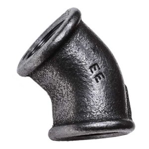 Угол черный EE 45° 1/2" ВР 1201/2EEBl