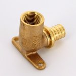 Угольник настенный с длинным патрубком Rehau Rautitan 20-Rp 1/2 RX +  (13661061008) 14563631001