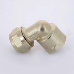 Угол обжимной Uni-Fitt 16x1/2" ВР никелированный 664N6200