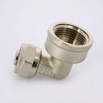 Угол обжимной Uni-Fitt 16x3/4" ВР никелированный 664N6300