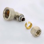 Угол обжимной Uni-Fitt 16x3/4" ВР никелированный 664N6300