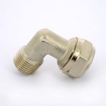 Угол обжимной Uni-Fitt 20x1/2" НР никелированный 665N7200