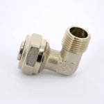 Угол обжимной Uni-Fitt 20x1/2" НР никелированный 665N7200