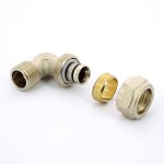 Угол обжимной Uni-Fitt 20x1/2" НР никелированный 665N7200