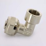 Угол обжимной Uni-Fitt 20x1/2" ВР никелированный 664N7200